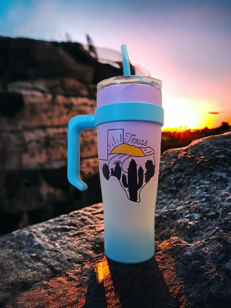 40oz Texas Sunset Inspired Tumbler
