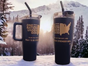 30 oz JFK inspired Tumbler - Navy